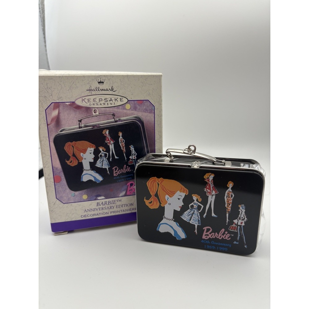 Hallmark Keepsake Barbie 40th Anniversary Edition Lunchbox Ornament, 1999